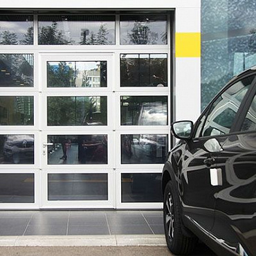 Панорамные ворота серии AluPro 3500×3500 Alutech