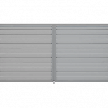 Заборная секция серии Prestige RAL 9006 Alutech