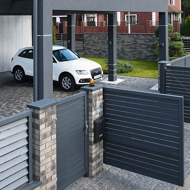 Автоматические распашные ворота Prestige 4000×2000 Alutech