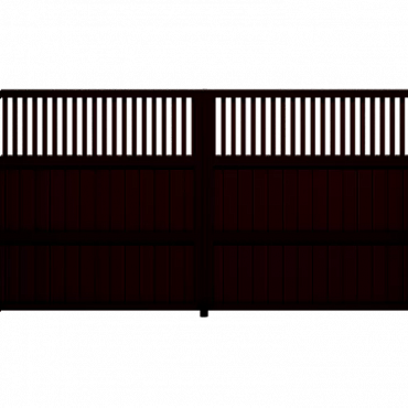 Заборная секция серии Prestige RAL 8017 Alutech
