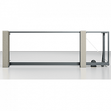 Автоматические откатные ворота серии Prestige 4000×2000 евроштакетник Alutech
